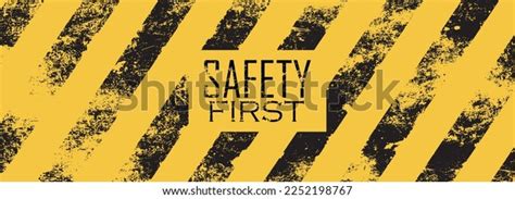 Yellow Safety First Sign Vector Icon Stock Vector (Royalty Free ...