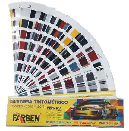 Leques de Cores Farben Linha Automotiva Técnica Tintas