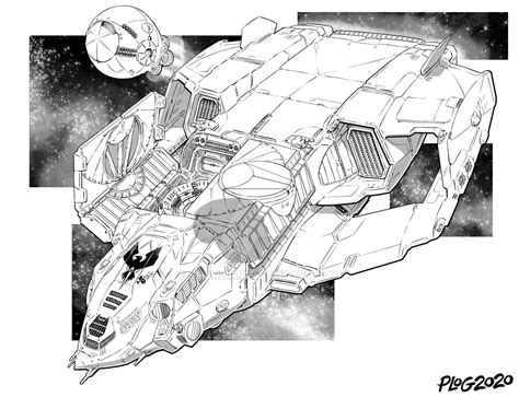 Battletech Kestrel Class Patrol Dropship By Sharlin On Deviantart