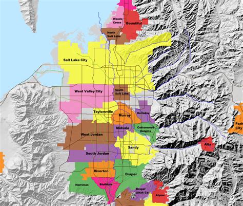 West Valley City Utah Map - United States