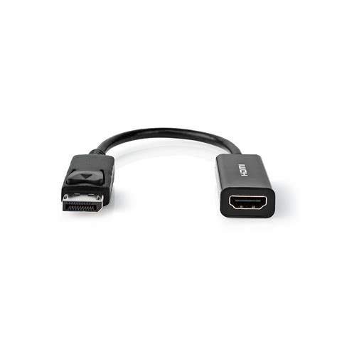 Displayport Cable Displayport Male Hdmi™ Output 4k30hz Nickel