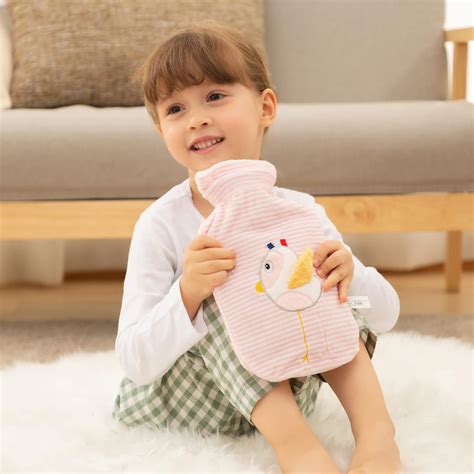 Samply Samll Hot Water Bottle With Cute Cover L Hot Water Bag For