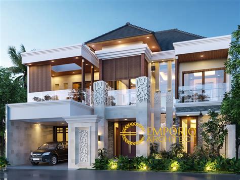 Mr Warsa Villa Bali House Floors Design Bandung Front View