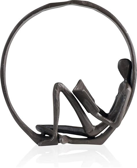 Encircled Reader Iron Sculpture : Amazon.ca: Home