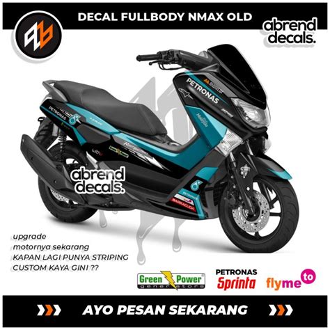 Decal Yamaha Nmax Petronas Stiker Motor Nmax Full Body Desain Custom