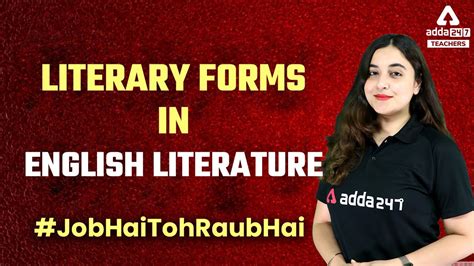 Up Tgt Pgt English Literary Forms In English By Aishwarya