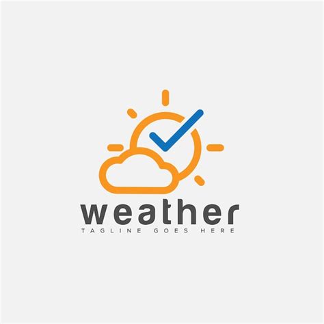 Premium Vector Weather Logo Design Template Vector Graphic Branding