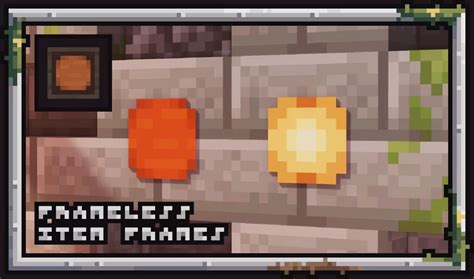 Frameless Item Frames Minecraft Texture Pack