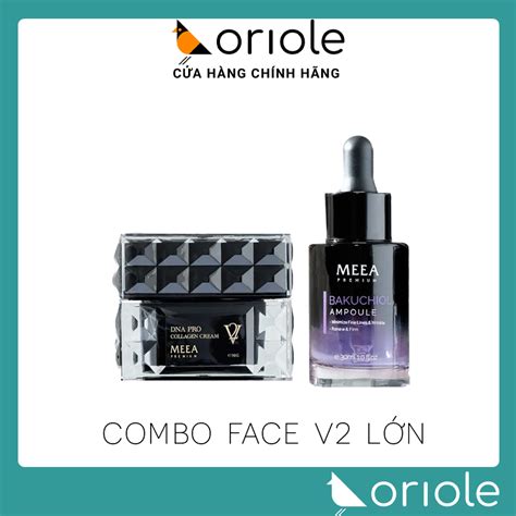 Combo Face Cá Hồi DNA Pro V2 Serum Bakuchiol Ampoule V2 MEEA Chính