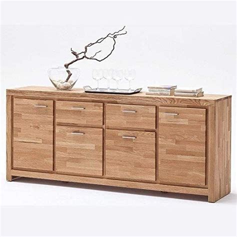 Contemporary Solid Oak Sideboard with Ample Storage