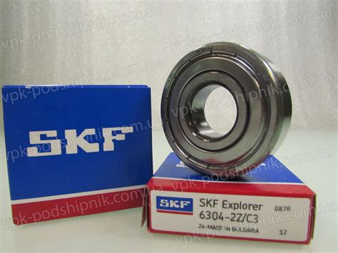 Подшипник 6304-2Z/C3 SKF Купить Цена 246 в Украине