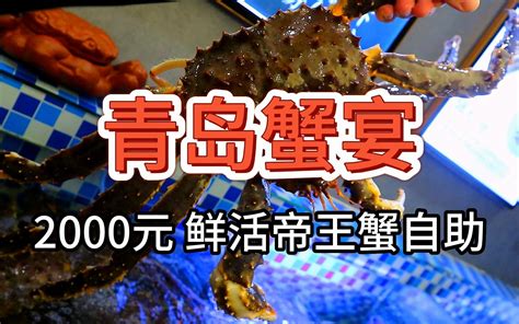 【青岛蟹宴海鲜自助】2000元 鲜活帝王蟹无限任吃 橙飞一下 橙飞一下 哔哩哔哩视频