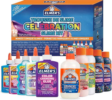 Elmer S Celebration Slime Kit Piece All In One Kit Mix Match