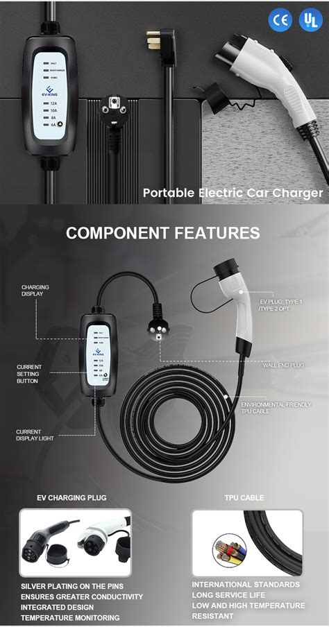 Type 2 Plug Evse Ev Charger Level 2 32a Portable Electr 22kw 380v ...