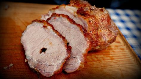 SPIT ROAST PORK LOIN RECIPE BRINED GLAZED YouTube