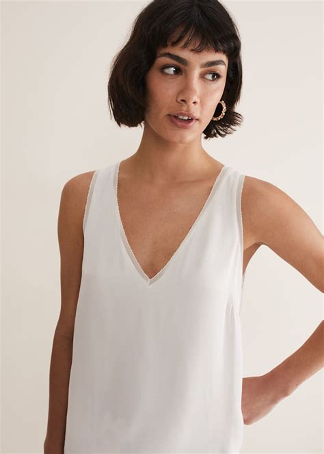 Bellamy Satin Sleeveless Top Phase Eight Uk