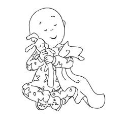 Caillou 3 Coloring Page for Kids - Free Caillou Printable Coloring ...