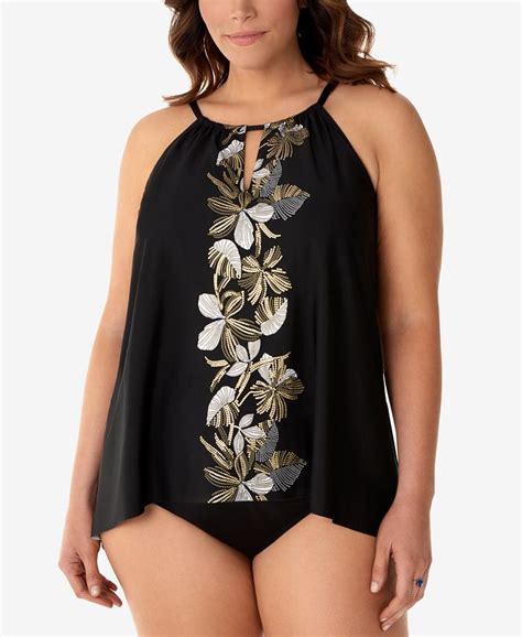 Miraclesuit Plus Size Tankini Top And Bottoms Macys