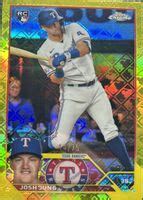 Josh Jung Topps Chrome Logofractor Edition Yellow Price