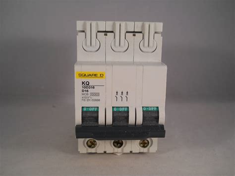 Square D Mcb Triple Pole Phase Breaker Type D A Loadcentre