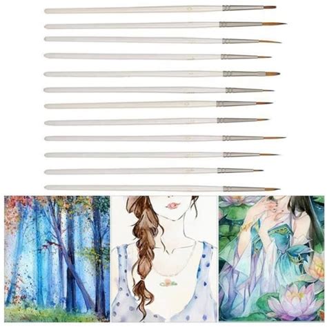 Cd Cikonielf Pinceau Peinture Pcs Nylon Brosse Dessin Stylo