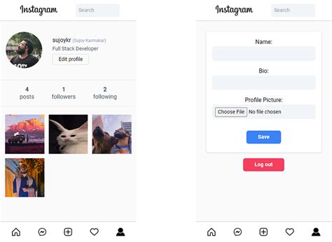 Instagram Clone Full Stack Project By Sujoy On Dribbble