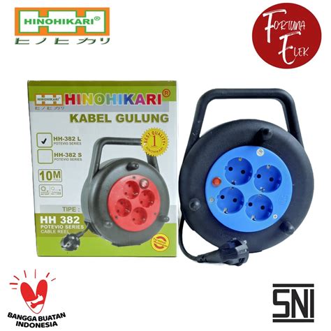 Jual HINOHIKARI Box Kabel Gulung Roll 4 Lubang Lampu Saklar Kabel