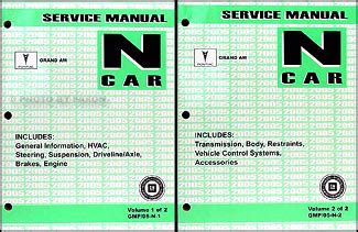 2005 Pontiac Grand Am Repair Manual Original 2 Volume Set