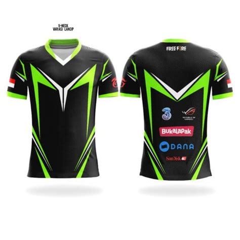 Jual Kaos Baju Jersey Gaming Esport PUBG Free Fire FF Mobile Legend ML