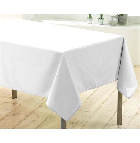 Nappe Rectangulaire Unie X Cm Blanc