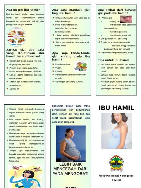 Leaflet Ibu Hamil Kek Anemia Pdf