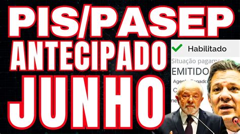 Saque Antecipado Pis Pasep Em Junho De Para Correntistas