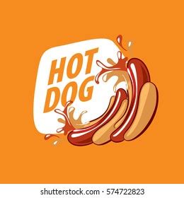 Vector Logo Hot Dog Stock Vector (Royalty Free) 574722823 | Shutterstock