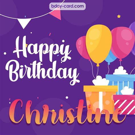 Birthday Images For Christine 💐 — Free Happy Bday Pictures And Photos