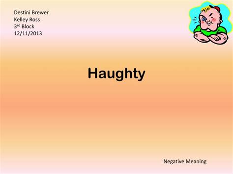 PPT - Haughty PowerPoint Presentation, free download - ID:2530975