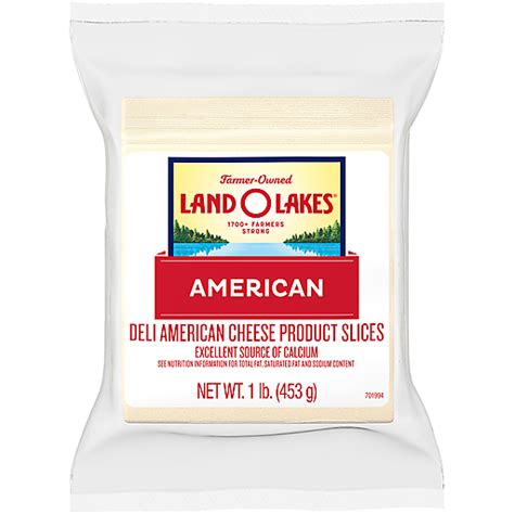 Land O Lakes White American Deli Cheese Product Slices 1 lb. Pack | American | Yoder's Country ...