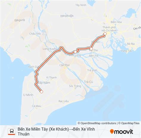 Xe Khách Phương Trang Route Schedules Stops And Maps Bến Xe Miền Tây Xe Khách‎→bến Xe Vĩnh