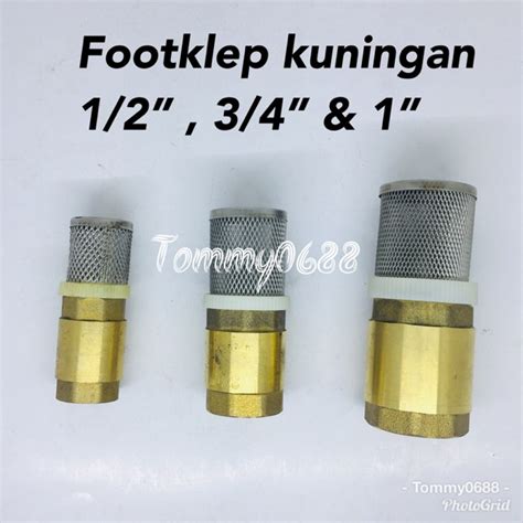 Jual FOOT KLEP FULL KUNINGAN FOOT VALVE TUSEN KLEP SARINGAN PIPA AIR