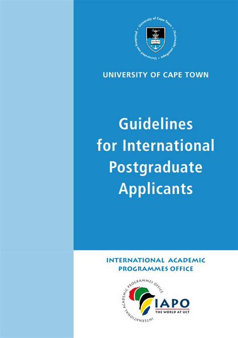 PDF Guidelines For International Postgraduate Applicants DOKUMEN TIPS