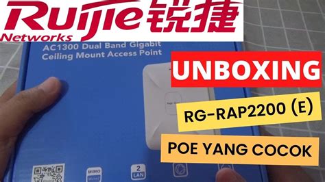 Unboxing Wireless Ruijie Rg Rap E Ac Dan Poe Yang Cocok