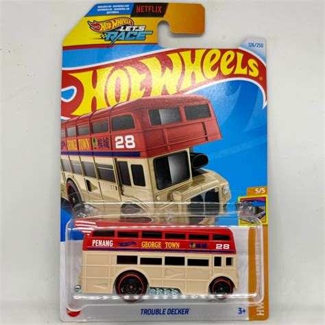 Jual HOT WHEELS BUS TINGKAT TROUBLE DECKER Original Mattel Shopee Indonesia