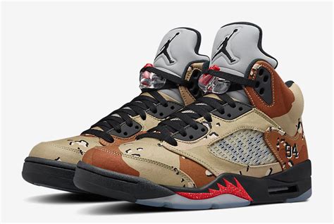 Official Images Of Camo Supreme Jordans Could Mean A Release Is Coming