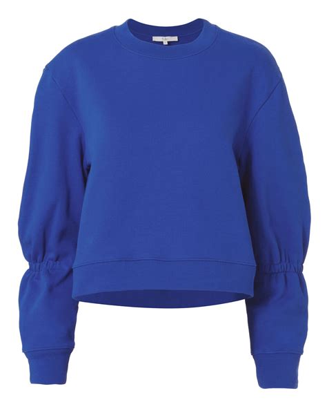 Sculpted Sleeve Royal Blue Sweatshirt