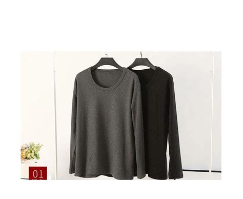 Ensemble De Lingerie Black Gray Thermique Rayures Coton Grande Taille Homme Blanc