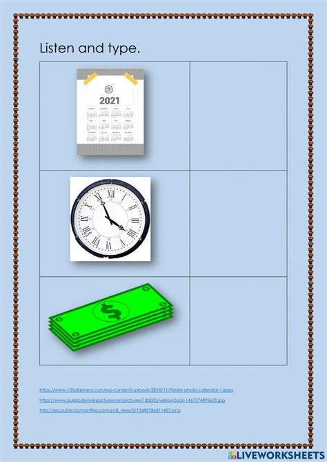 Time and Money online exercise for | Live Worksheets