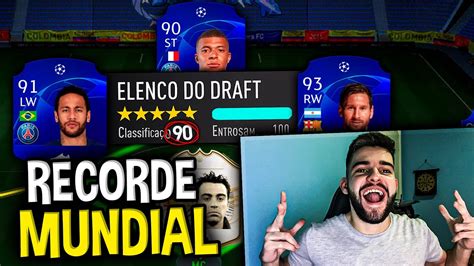 O PRIMEIRO DO MUNDO CONSEGUI CHEGAR NO MAIOR FUT DRAFT NO FIFA 21