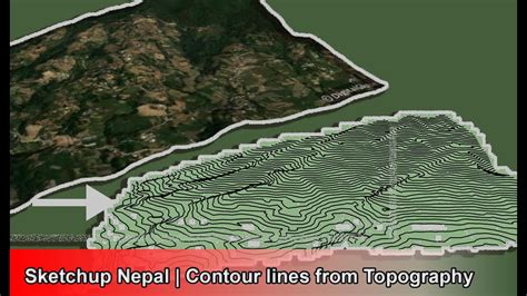 How To Generate Contour Lines From Topography Sketchup Nepal Youtube