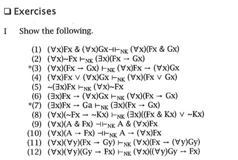 Solved Exercises I Show The Following ~ 7 1 Vxfx And