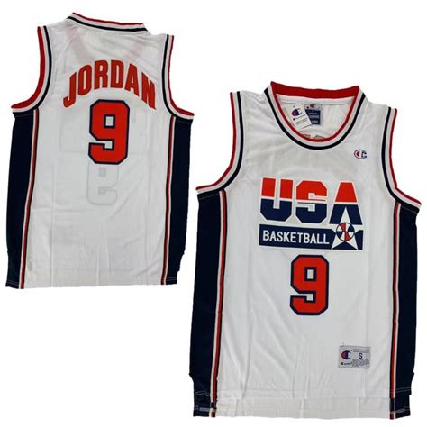 USA Basketball National Team #9 Michael Jordan High Quality Jersey ...