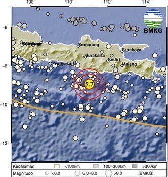 BMKG On Twitter Gempa Mag 5 7 23 Jul 23 19 33 25 WIB Lok 8 94 LS